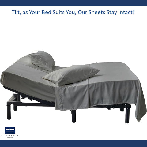 Cottingon half-split fitted sheet designed for 78x80 sleepers with split top.