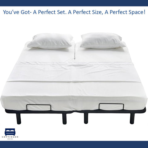 Cottingon on a Sleep Number bed illustrating adjustable bed compatibility