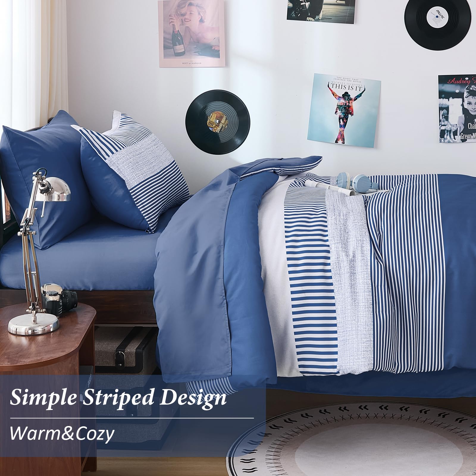 Cottolester bed-in-a-bag twin set includes essentials for quick room makeover