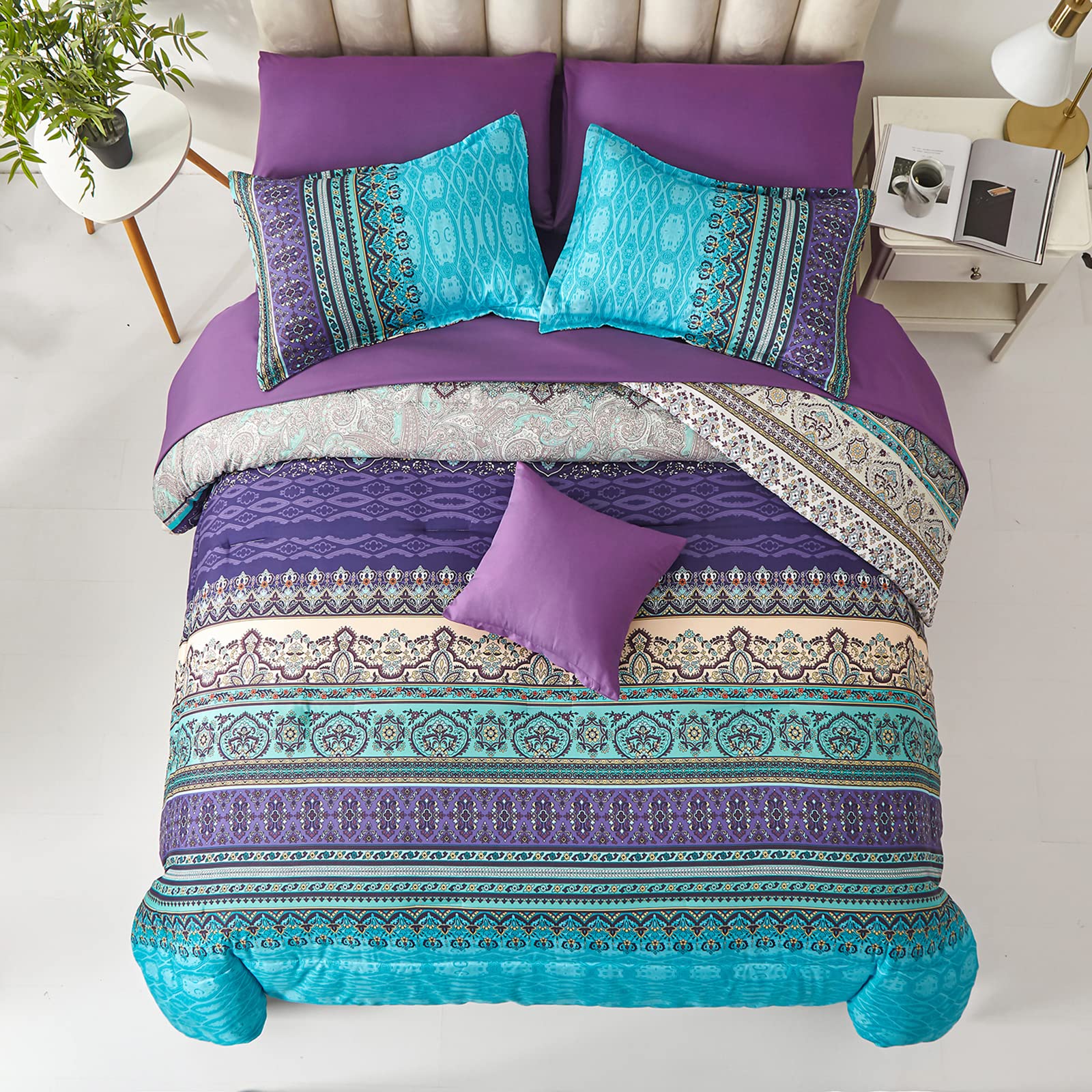 Cottolester Boho fitted sheet with queen depth 12 inches stays securely in place.
