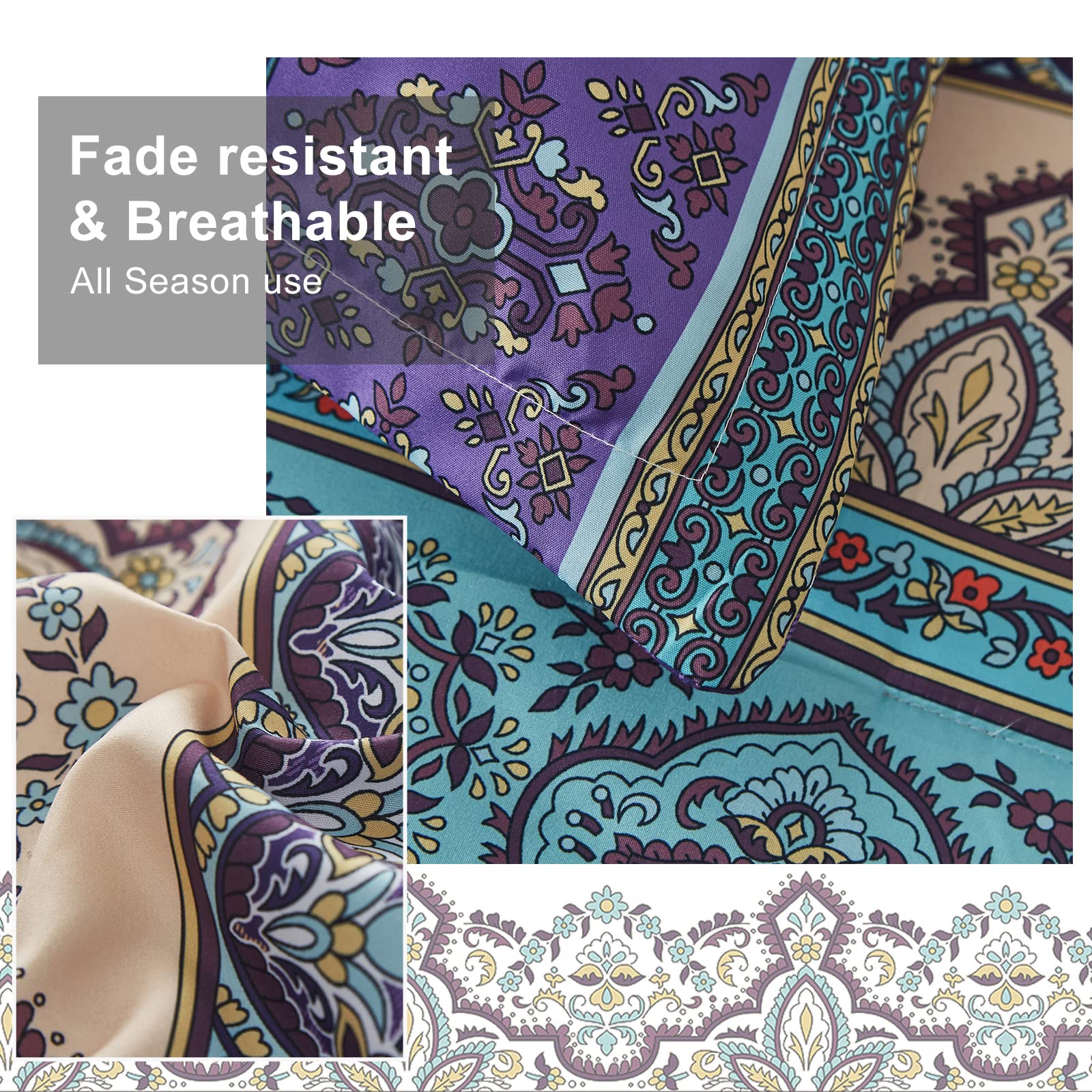 Cottolester Boho pillowshams 20x26 frame your pillows with classic style.