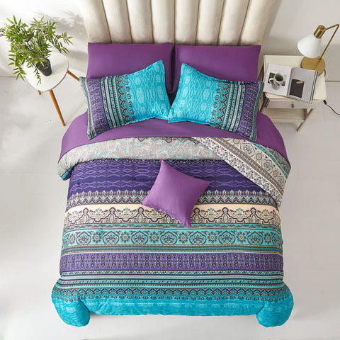 Cottolester Boho pillowshams 20x36 add coordinated polish to bed