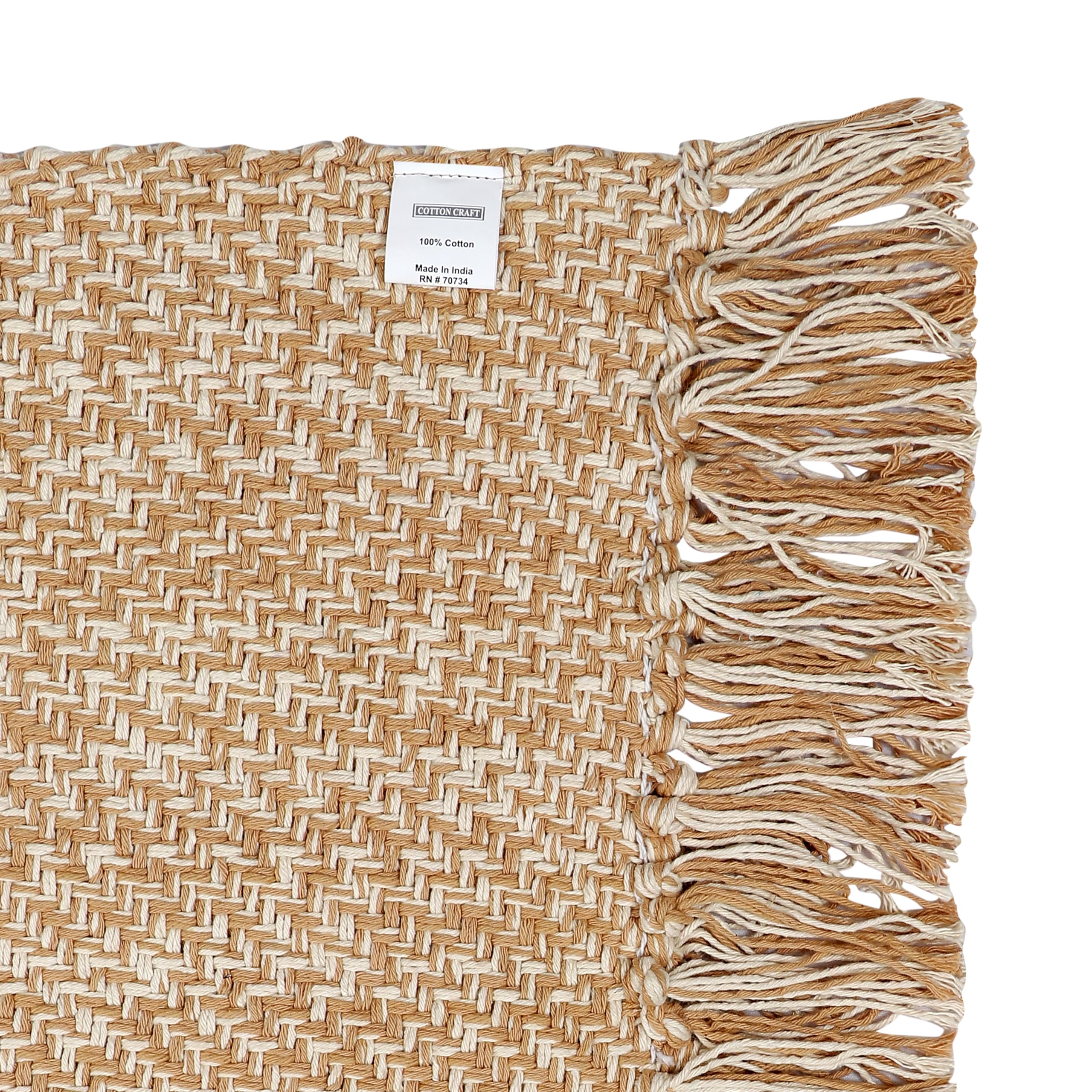 COTTON CRAFT 2-pack rugs defining entryway or nursery with warmth and texture.