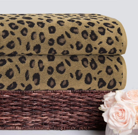 COTTON CRAFT bath sheet ready for beach or poolside use.