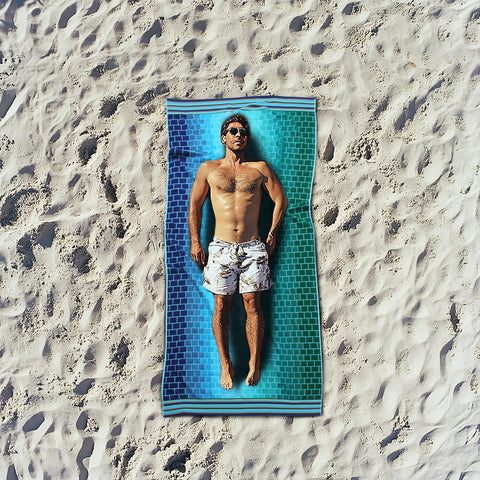 Cotton Craft multiuse towel works as picnic blanket or yoga mat.