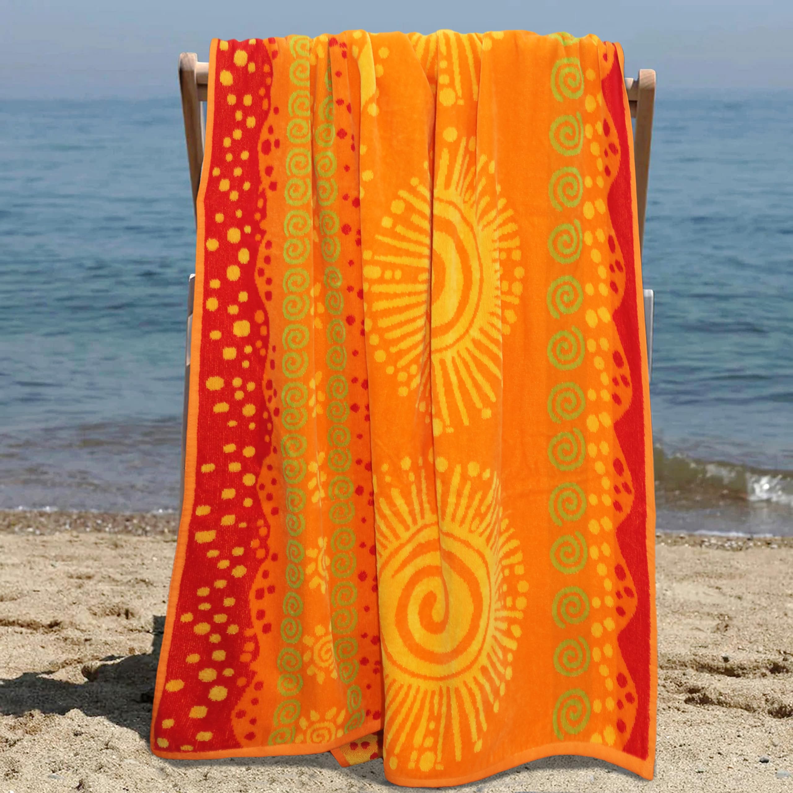 Cotton Craft picnic blanket towel setup for outdoor dining.