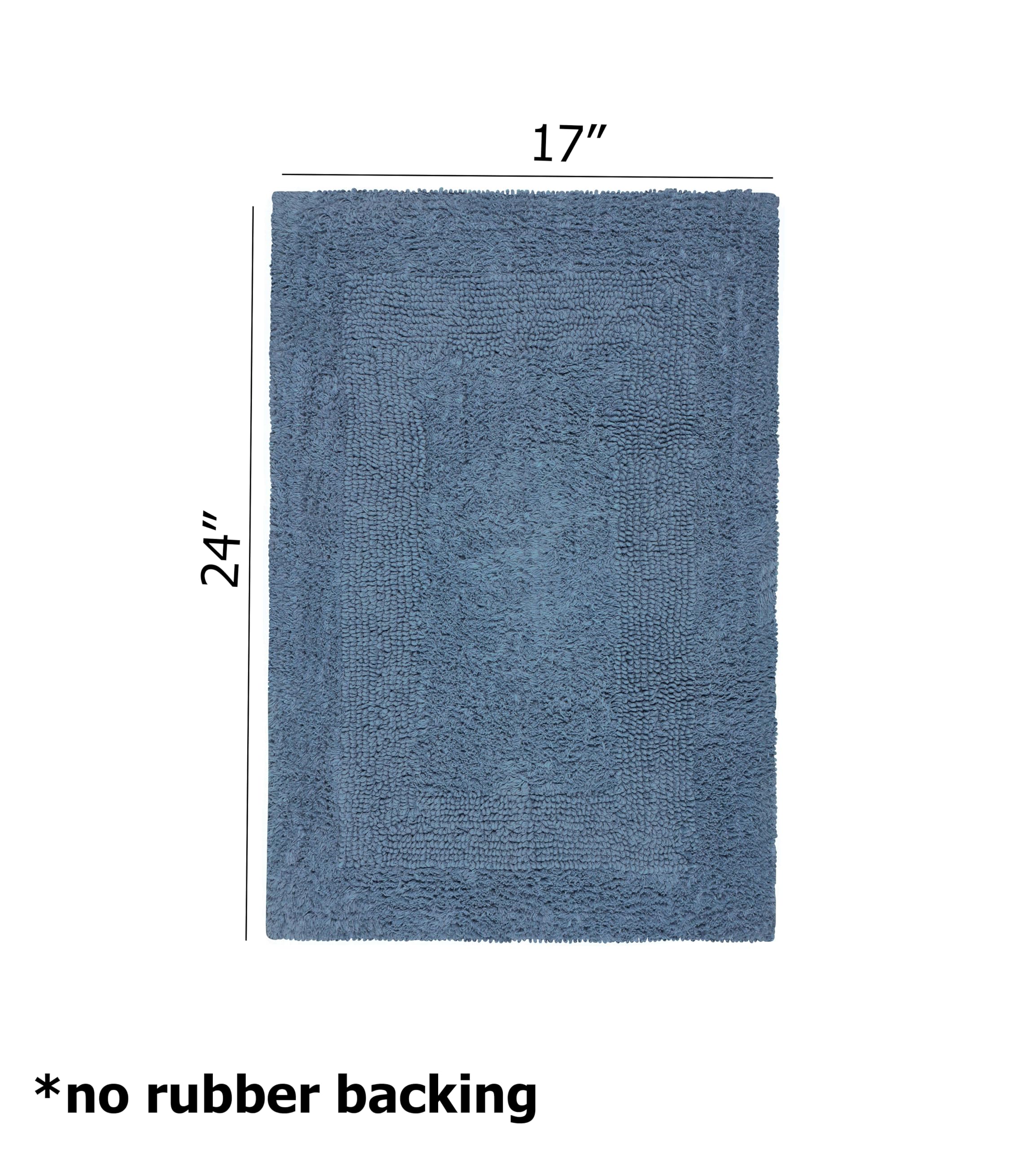 Cotton Craft Pure Cotton Bath Mat with absorbent, heavyweight construction for quick drying
