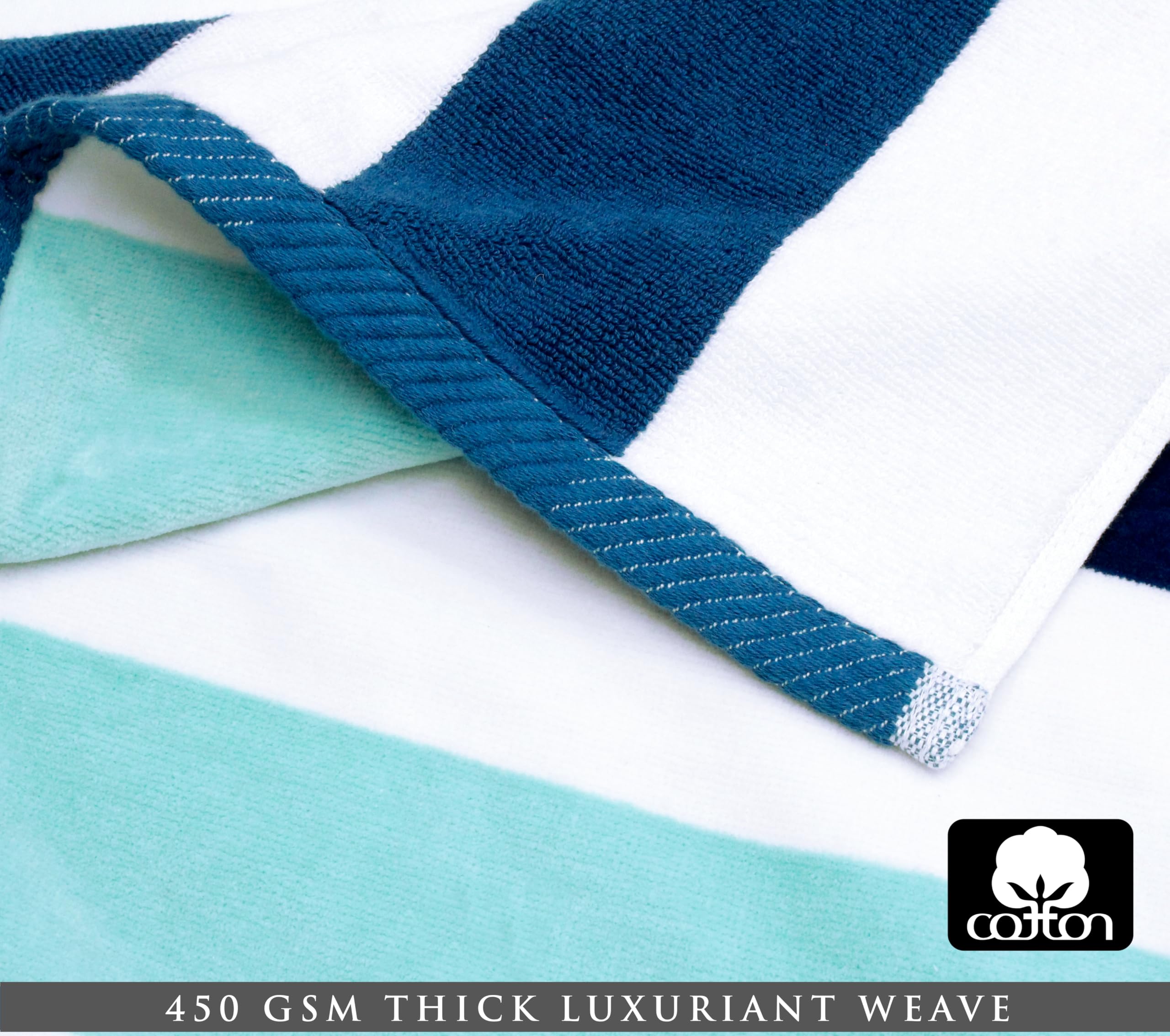 COTTON CRAFT Soft absorbent velour texture for quick drying after swimming