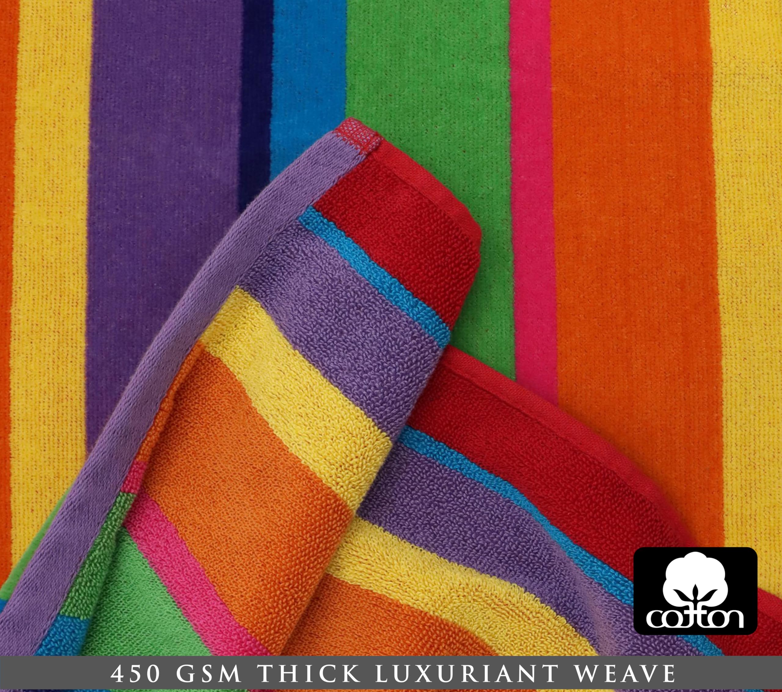 Summer of Siam towel beside pool with oversized 35x70 inch coverage.