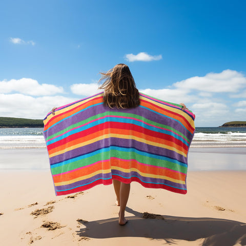 Machine washable Cotton Craft towel maintains bright colors after cycles.