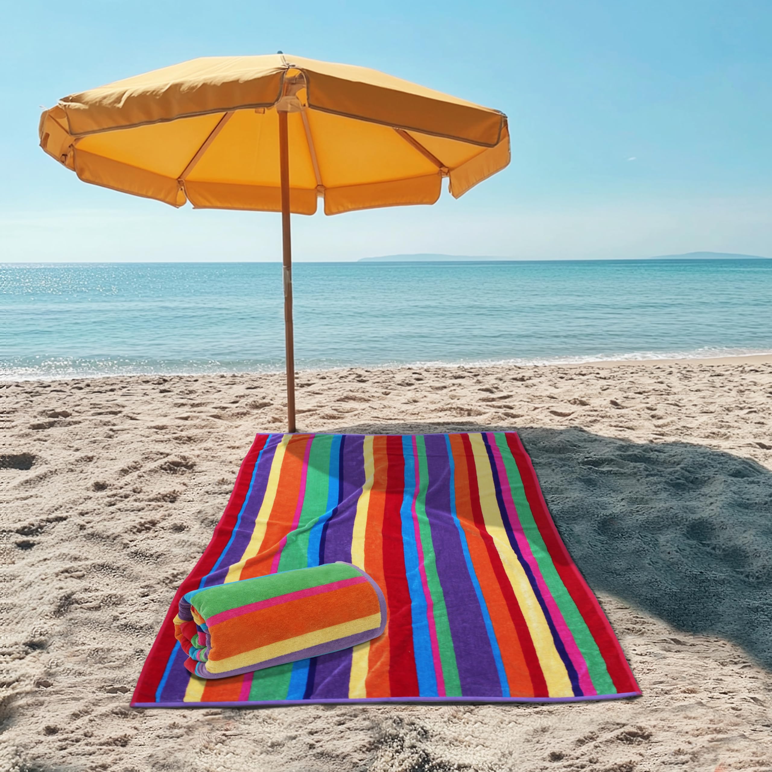 COTTON CRAFT Summer of Siam XXL towel velour-soft surface for luxurious comfort.