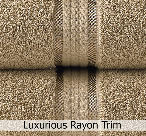 COTTON CRAFT towels hands-drying linen, showcasing absorbent comfort after showers