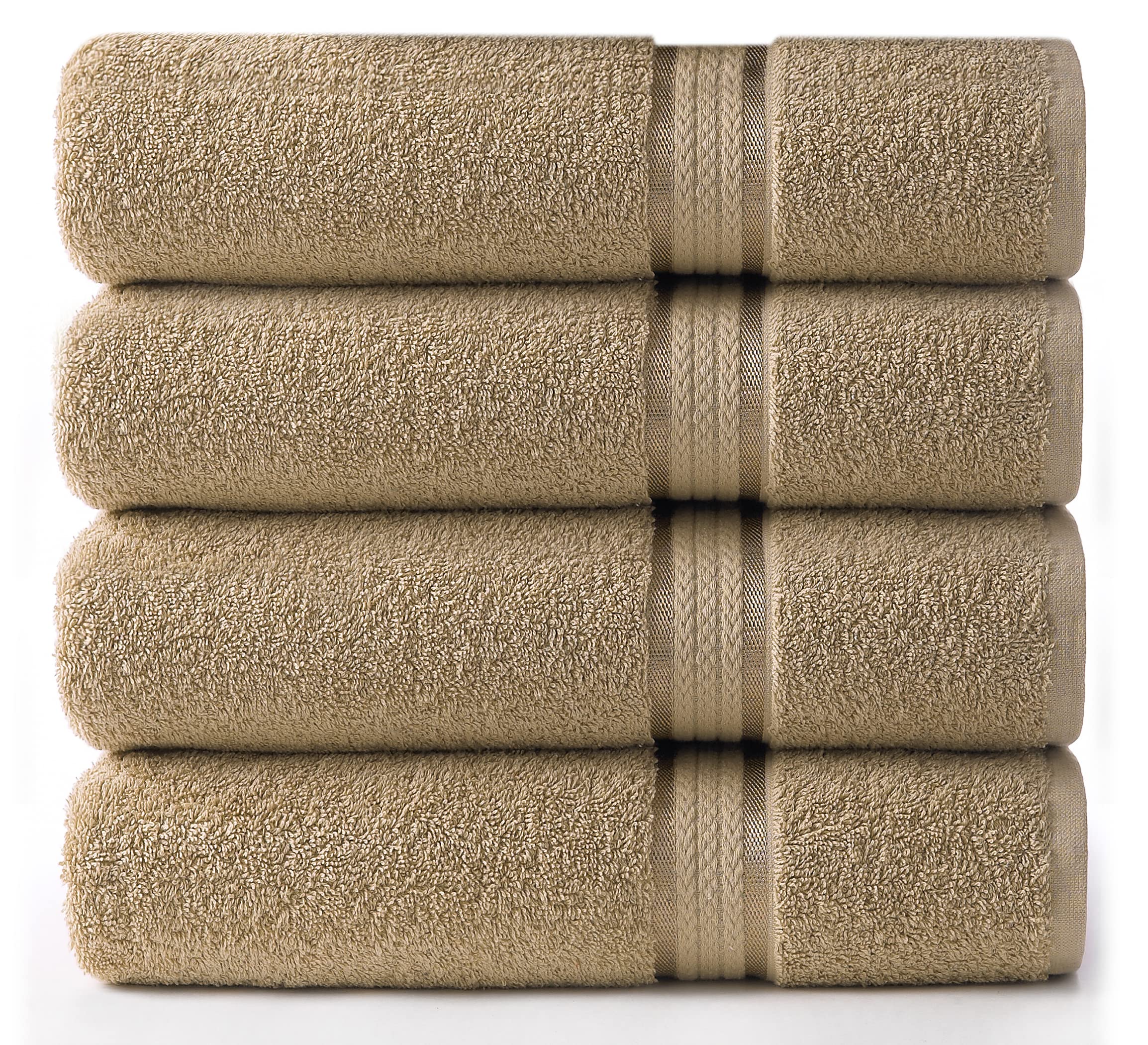 COTTON CRAFT Ultra Soft towels rolled in linen for easy display and grab-and-go use