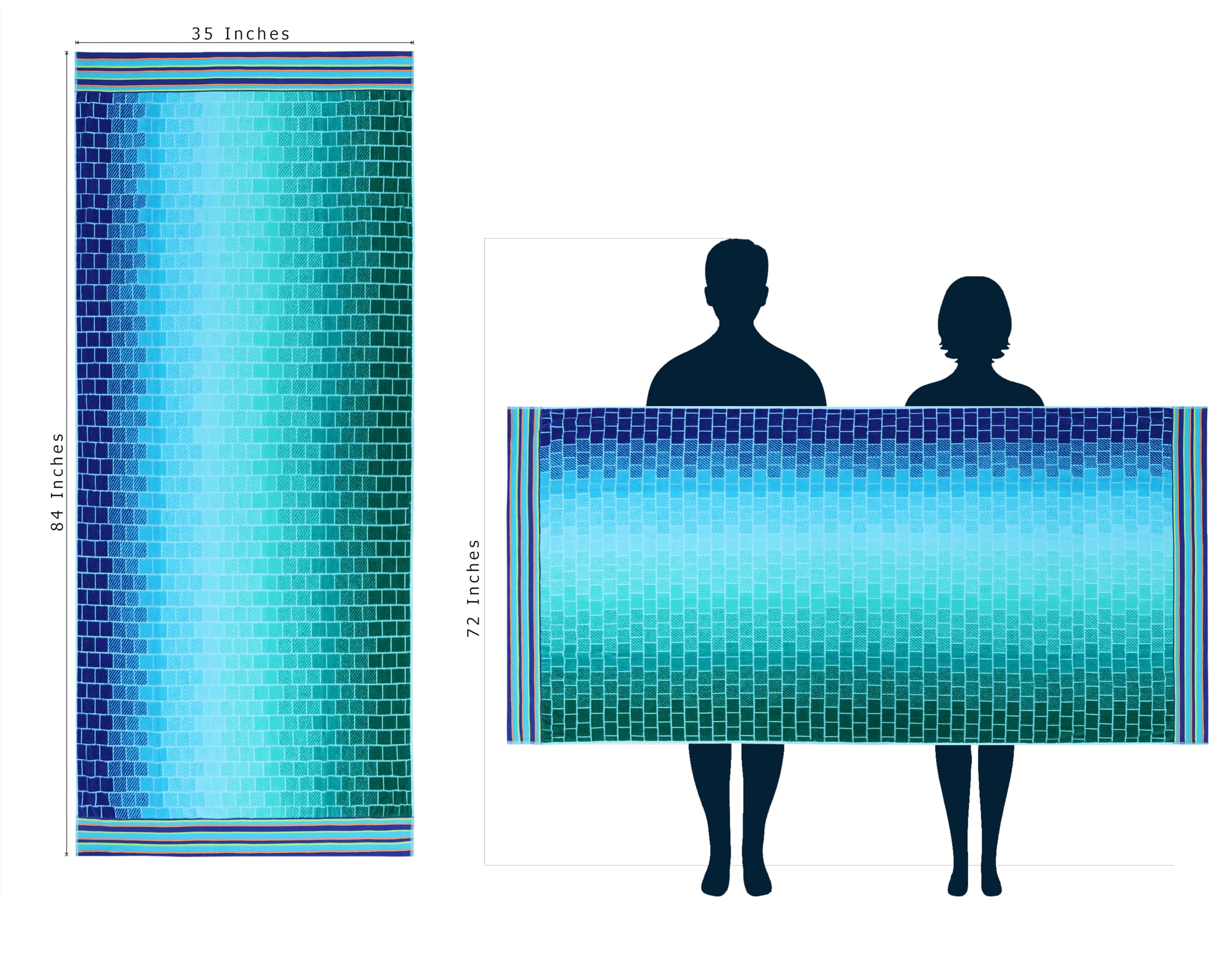 Cotton Craft vibrant blue tiles stay bright through washes.
