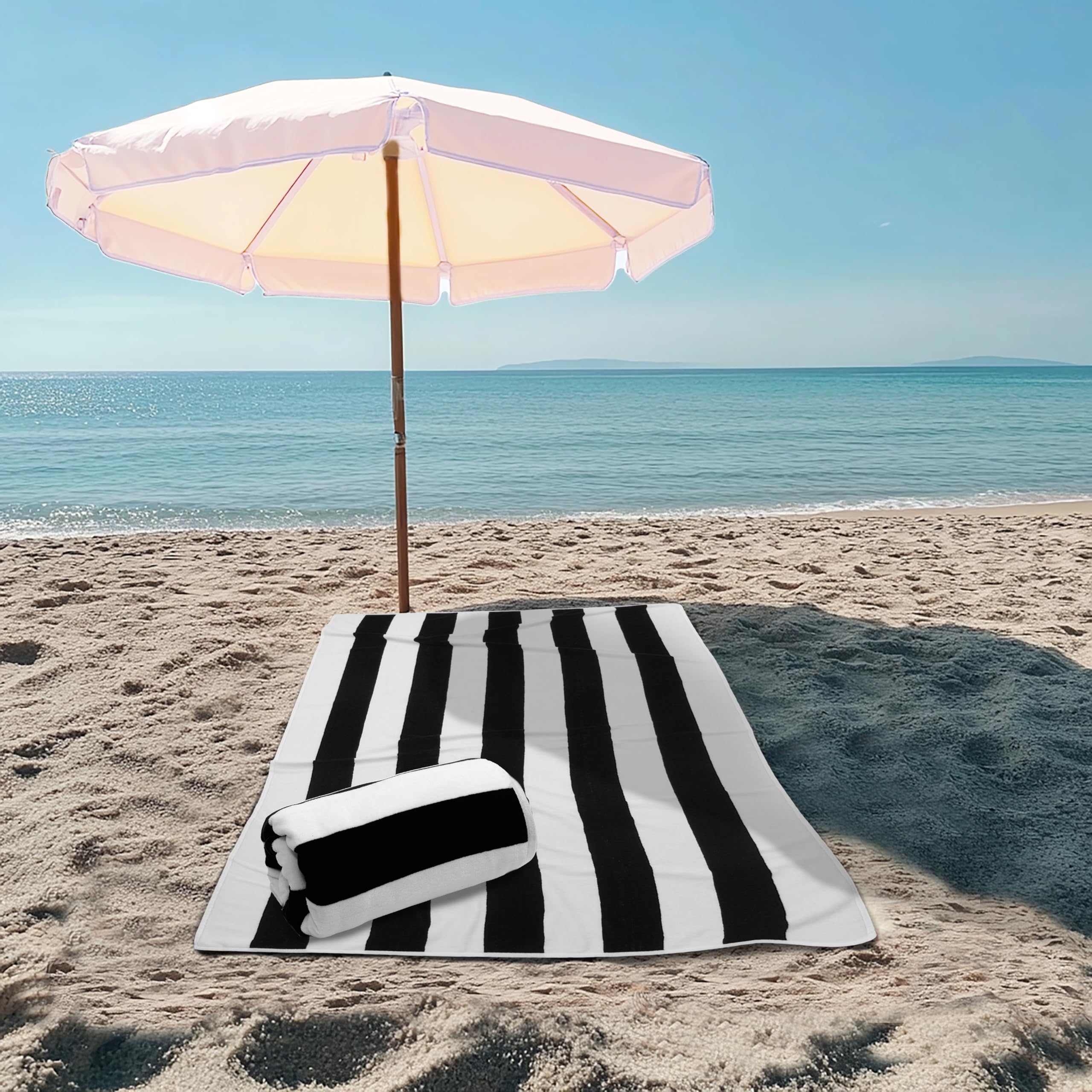COTTON CRAFT XXL beach towel velvet surface feels soft and absorbent