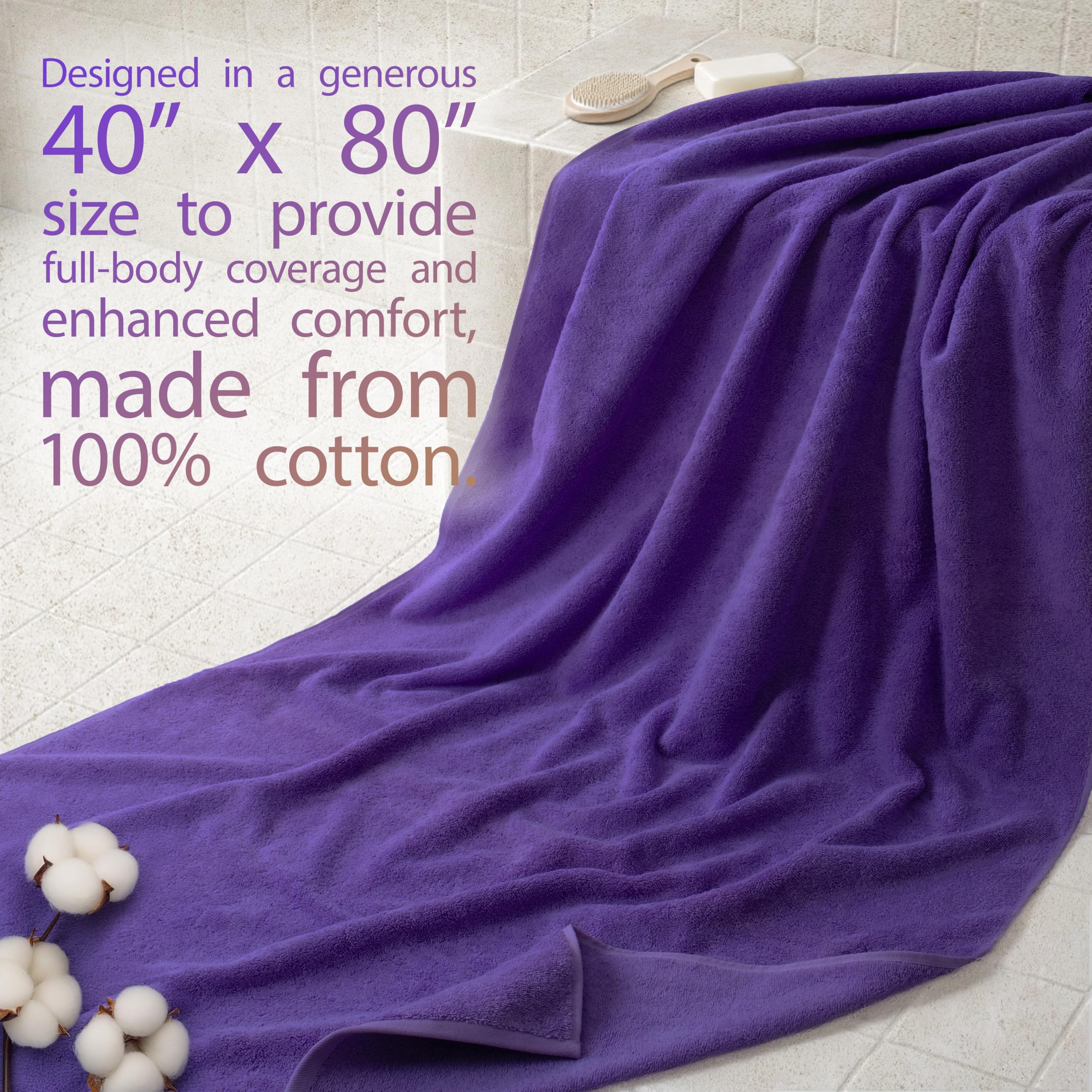 Cotton Paradise 100percent cotton bath towel for quick, luxurious drying