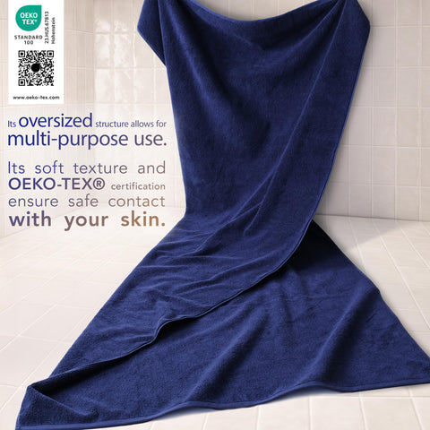 Cotton Paradise 600 GSM towel delivers heavyweight density for durable daily use.