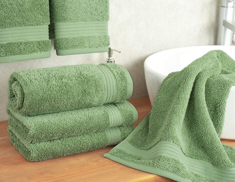 Cotton Paradise 600gsm towels offer plush absorbency and quick drying for guests.