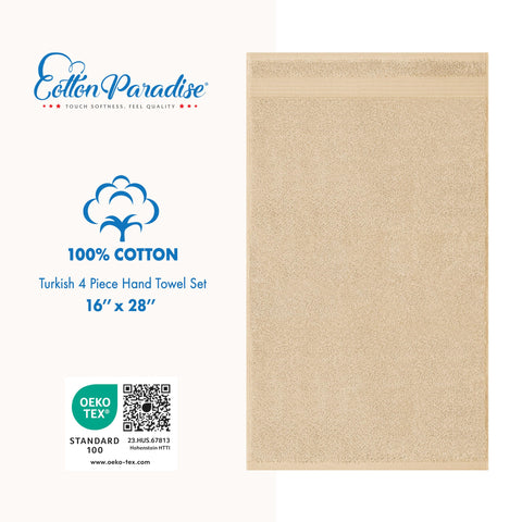 Cotton Paradise towels with a double stitched hem for lasting durability.