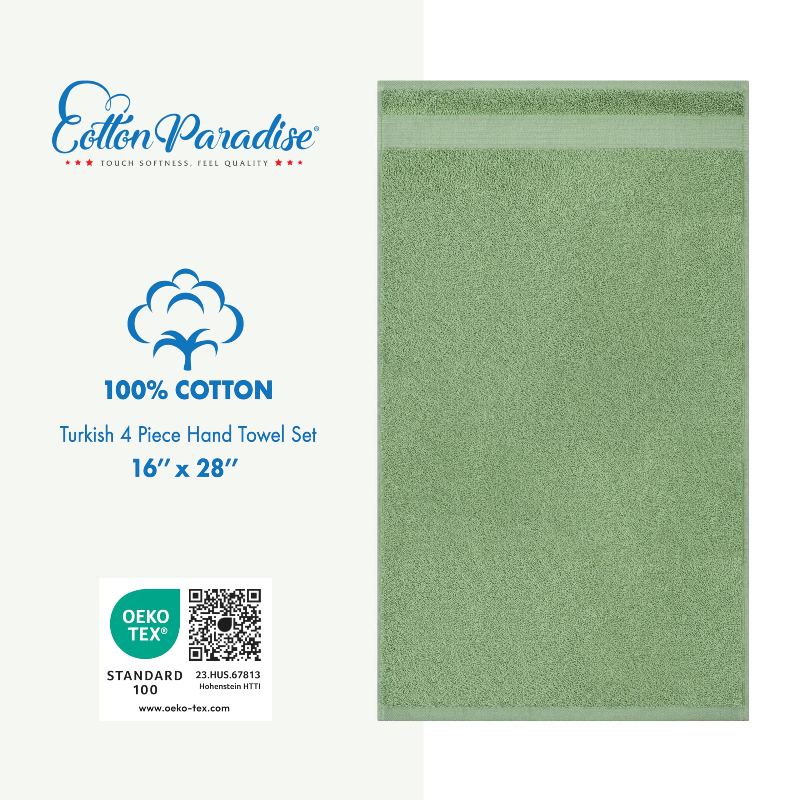 Cotton Paradise double-stitched hem towels ensure long-lasting durability.
