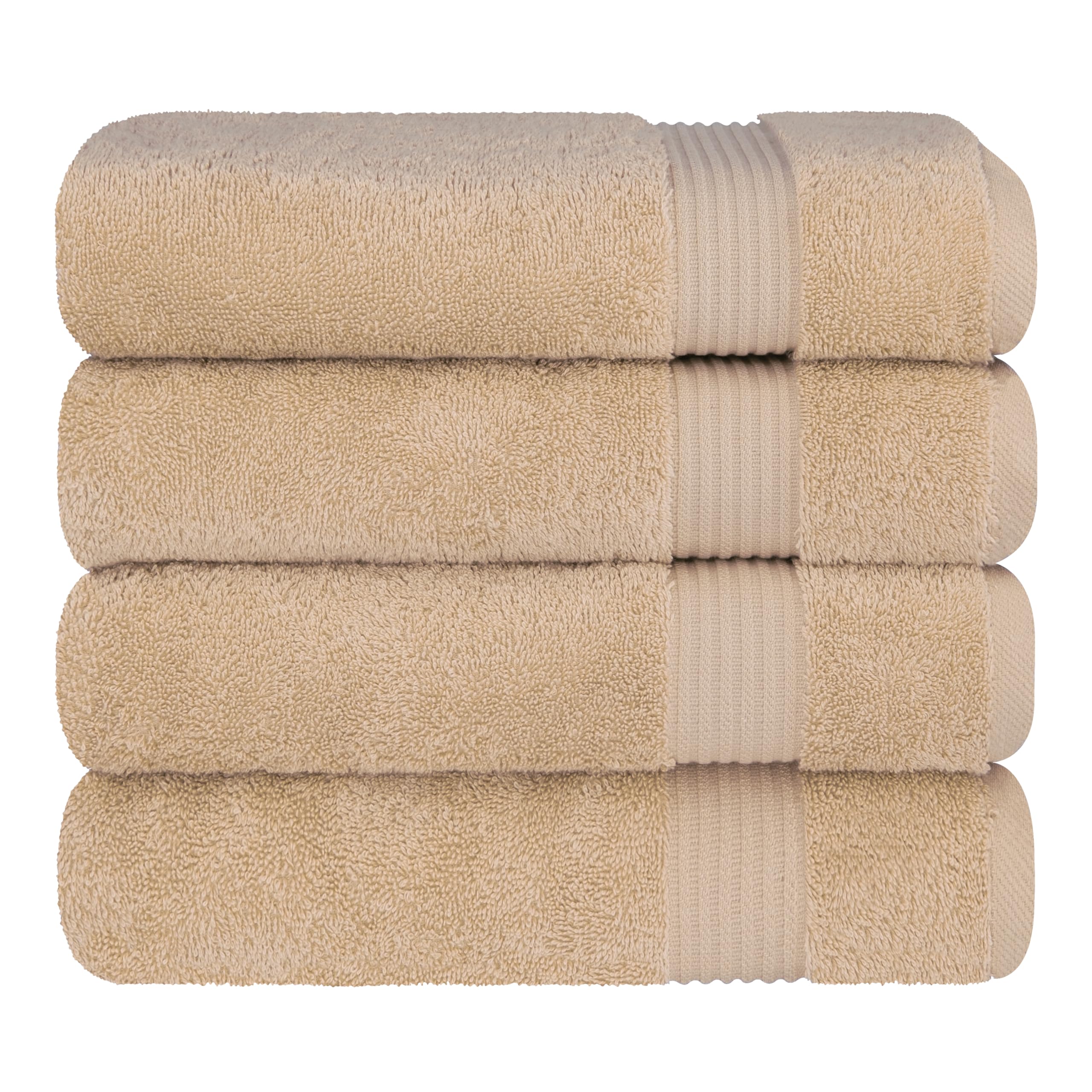 Family bath scene with Cotton Paradise towels ready for guests.