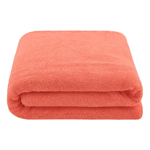 Cotton Paradise hotel-spa-quality towel in coral, perfect for guests.