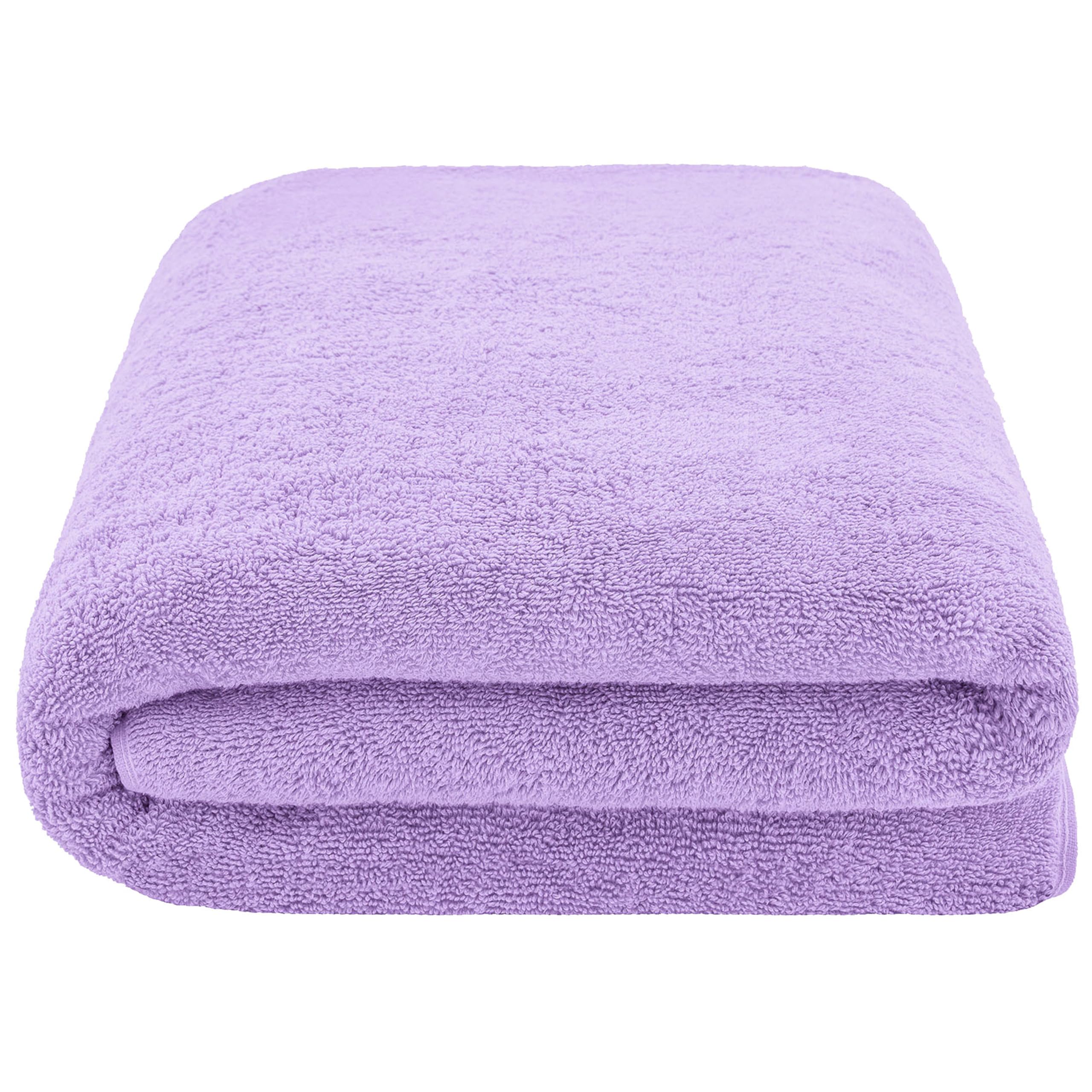 Cotton Paradise lilac towel tag shows OEKO-TEX Standard 100 certification
