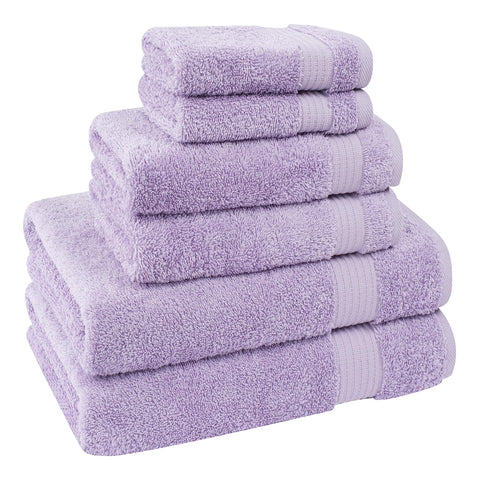 Cotton Paradise lilac towel set hotel spa quality weave for premium bathroom experience.