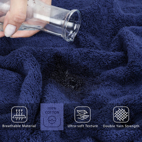 Cotton Paradise ringspun cotton fabric enhances absorbency and long-lasting softness.