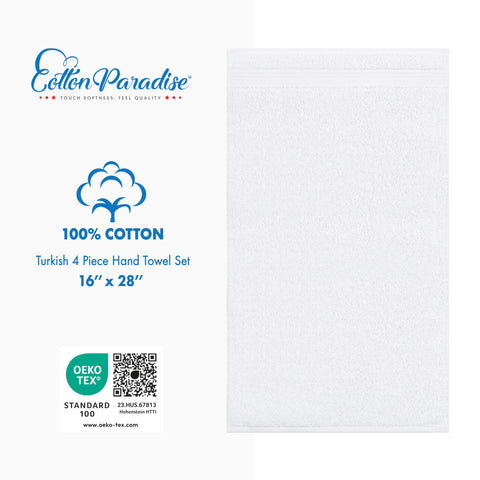 Cotton Paradise snow white towels brightening a bathroom setup
