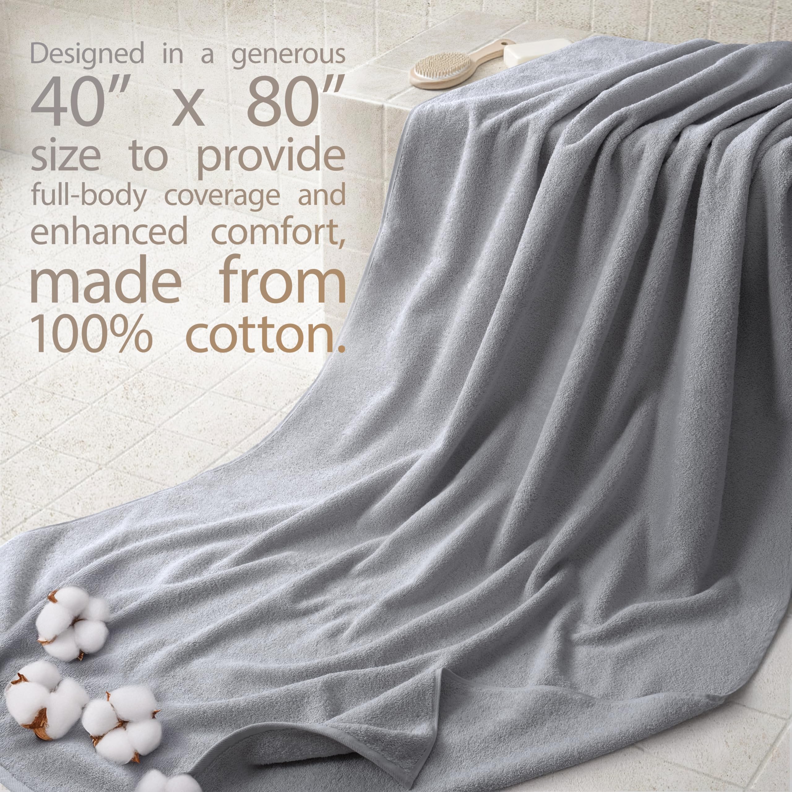 Cotton Paradise soft, absorbent 600gsm bath sheet for quick drying.