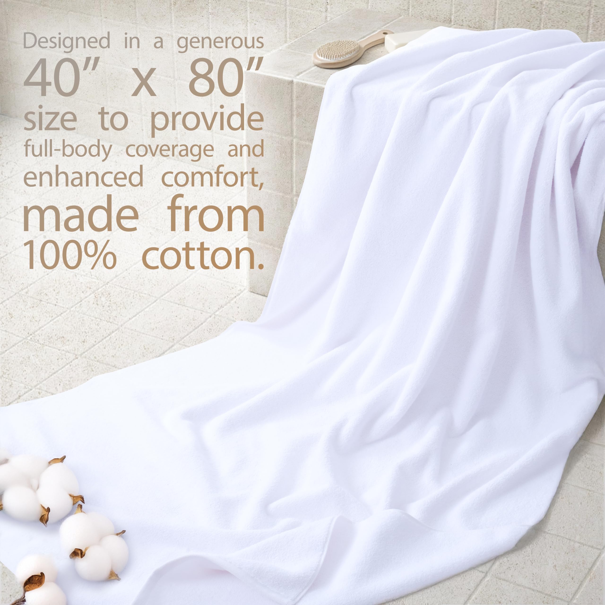 Cotton Paradise Turkish cotton ring-spun fibers close-up for superior absorbency.