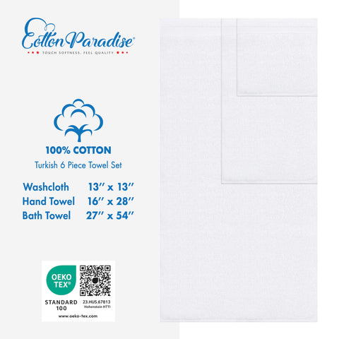 Cotton Paradise washcloths 13x13 inches great for facial cleansing.