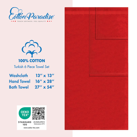 Cotton Paradise washcloths 13 by 13 inches for gentle cleansing.