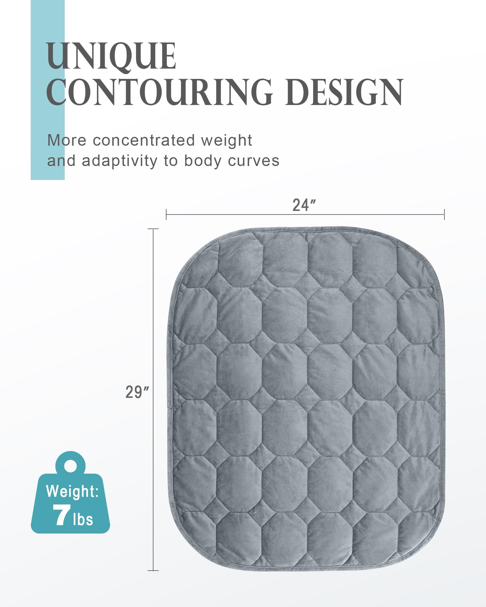 Cottonblue weighted lap blanket rolled for travel demonstrates portable comfort on the go.
