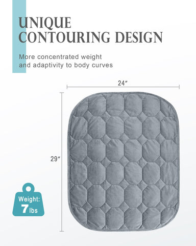 Cottonblue weighted lap blanket rolled for travel demonstrates portable comfort on the go.
