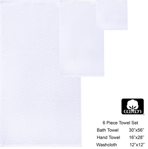Durable cotton weave detail on Cotton Craft towels for long-lasting softness.