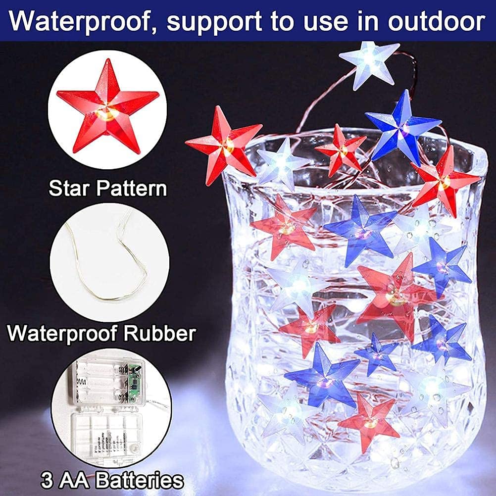 Couah flexible silver copper-wire stars that bend around objects.