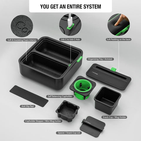 CouchConsole Original Tray remote storage helps keep essentials organized.