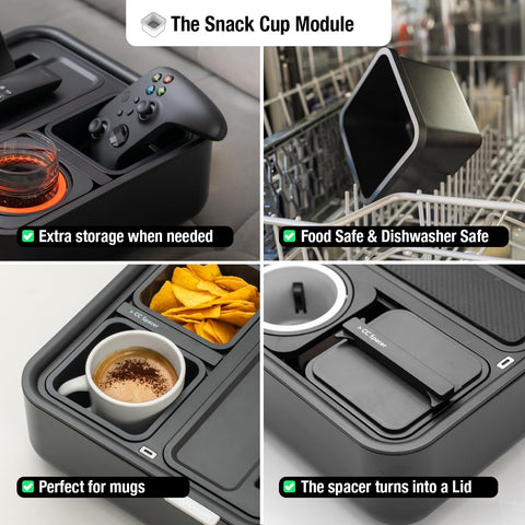 CouchConsole Original Tray spacer divider helps separate items for quick access.