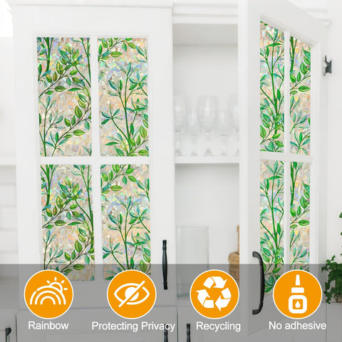 COUNTEWOL Reusable window film can be repositioned without damage