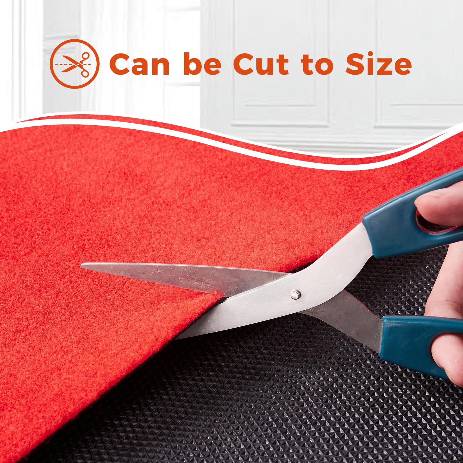 Couzssyhi red carpet runner 4x10 fits home parties for easy setup and storage