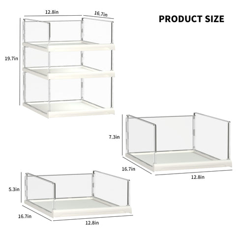 Covetree slide-rails closet bin allows easy reach to items stored in the back.