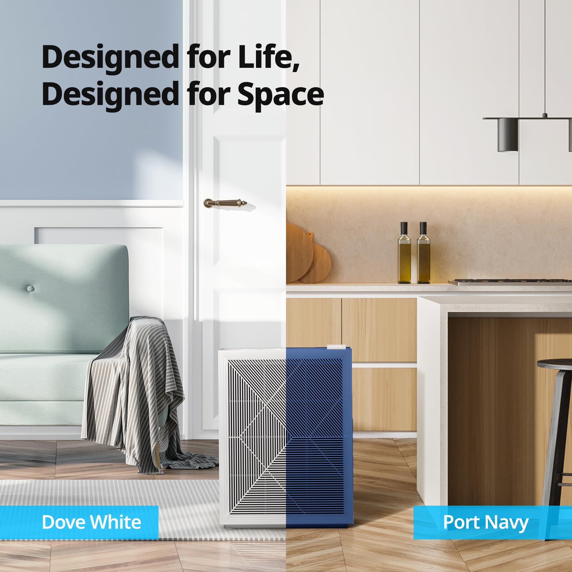 Coway air purifier easy touch display for quick control and settings.