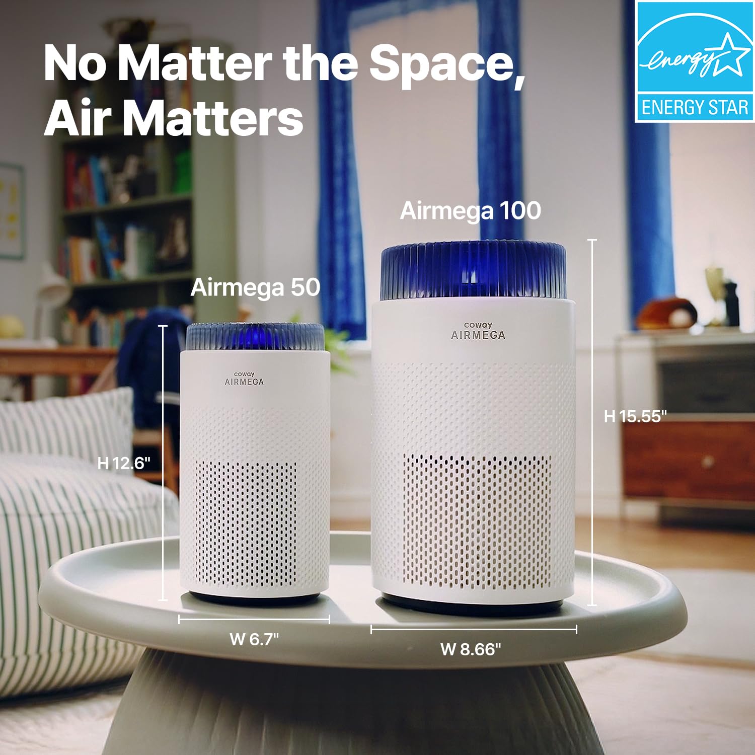 Coway air purifier warranty badge signaling a 3-year coverage.