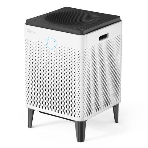 Coway Airmega 300 front view in white for compact living room air purification
