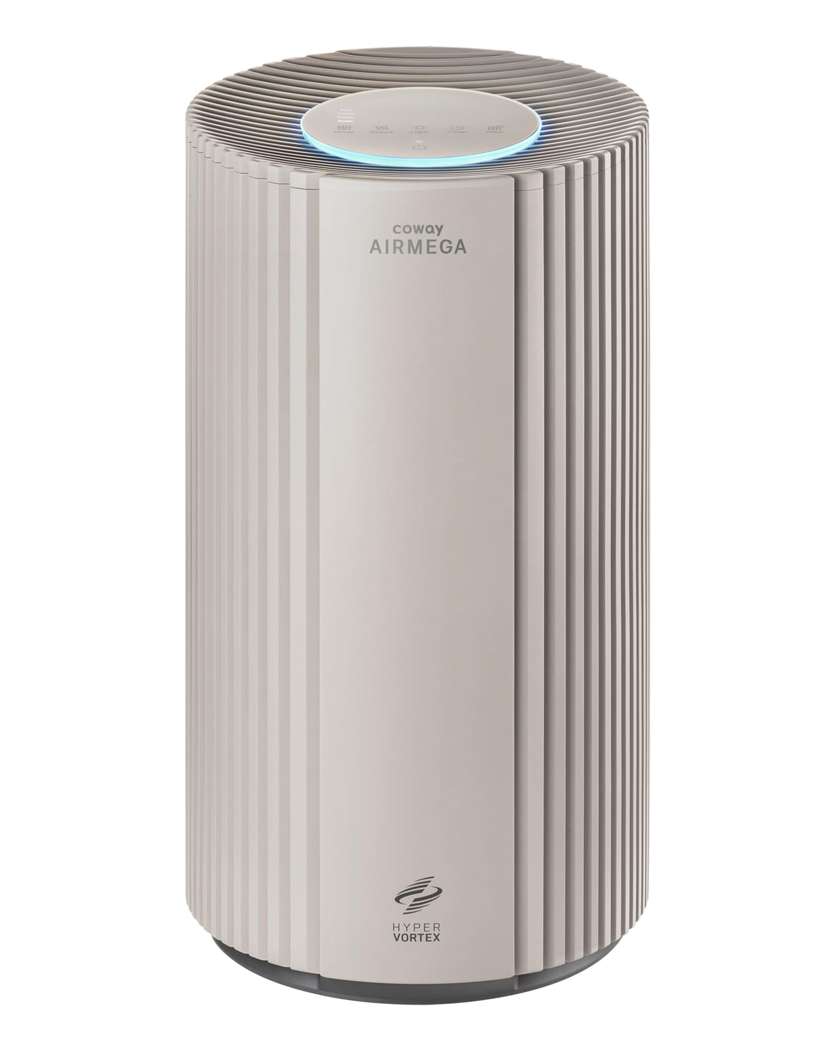 Coway Airmega 350 Beige front view showing large-room purification for smoke and pollen