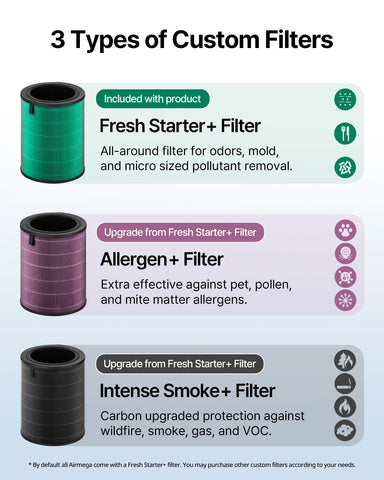 Coway Airmega 350 energy star label indicating efficiency features.