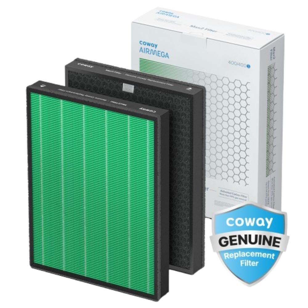 Coway Airmega 400 filter set front view for cleaner air.