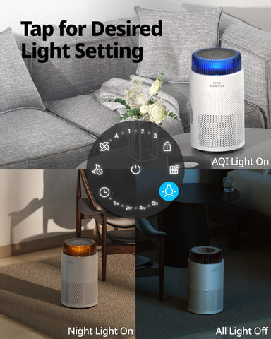 Coway Airmega IAQ monitor provides instant air quality feedback.